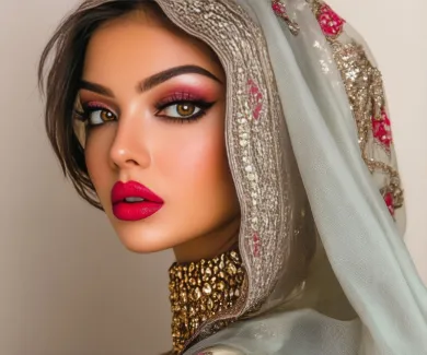 عکس مدل زن با آرایش با کیفیت عکس حرفه ای زن