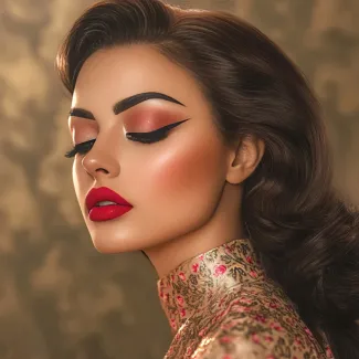 تصویر حرفه ای میکاپ آرایش عکس حرفه ای زن