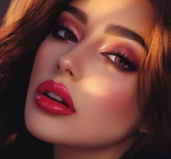 عکس زن آرایش شده با کیفیت عکس حرفه ای زن