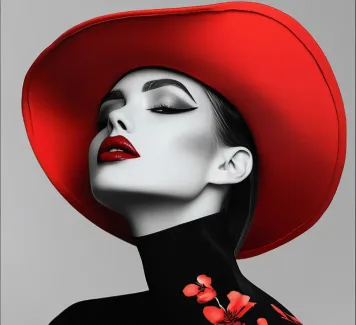 عکس زن با کلاه عکس حرفه ای زن