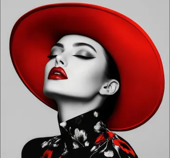 عکس حرفه ای دختر با کلاه عکس حرفه ای زن