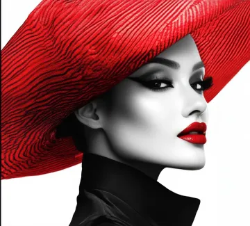 تصویر زن با کلاه عکس حرفه ای زن