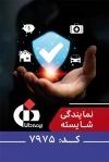 کارت ویزیت دو رو بیمه دانا شامل لوگو بیمه دانا