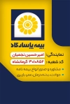 کارت ویزیت نمایندگی بیمه پاسارگاد شامل عکس لوگوی بیمه پاسارگاد جهت چاپ کارت ویزیت بیمه پاسارگاد و فرمت psd و قابلیت ویرایش