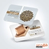 طرح آماده کارت ویزیت خدمات برش لیزری دارای عکس سینی چوبی