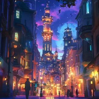 عکس شهر در شب عکس حرفه ای ساختمان