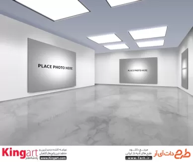 موکاپ بوم نقاشی قابل ویرایش به صورت لایه باز با فرمت psd جهت پیش نمایش بوم و تخته شاسی