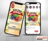 طرح اینستاگرام میوه فروشی جهت استفاده برای پست و استوری میوه سرا و پست میوه فروشی