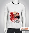 تی شرت لایه باز عاشقانه شامل عکس مرد و زن و وکتور قلب جهت چاپ تیشرت عاشقانه، ولنتاین و روز عشق