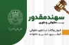 دانلود کارت ویزیت موسسه حقوقی و داوری شامل تصویر چکش عدالت