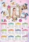 دانلود تقویم کودکانه لایه باز جهت چاپ تقویم بچگانه 1402 و تقویم کودک