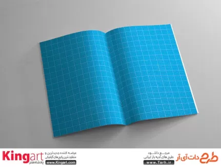 قالب موکاپ مجله رایگان به صورت لایه باز با فرمت psd جهت پیش نمایش کتاب، مجله، دفترچه یادداشت