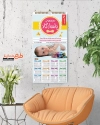 تقویم دیواری سیسمونی شامل عکس کودک جهت چاپ تقویم دیواری لباس کودک 1402