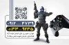 طرح کارت ویزیت فروشگاه کنسول بازی لایه باز شامل شخصیت های بازی کامپیوتری جهت چاپ کارت ویزیت گیم نت
