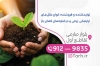 کارت ویزیت خام گلخانه و نهالستان شامل عکس گلدان گل