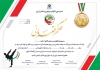 طرح حکم قهرمانی تکواندو شامل وکتور مدال قهرمانی