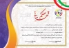 طرح حکم قهرمانی تیراندازی شامل وکتور پرچم ایران