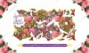 طرح لایه باز پشت منبری میلاد حضرت محمد شامل وکتور گل اسلیمی جهت چاپ بنر تبریک میلاد رسول اکرم