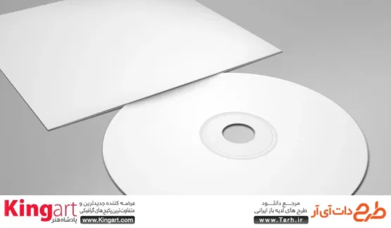 قالب موکاپ برچسب CD و DVD به صورت لایه باز با فرمت psd جهت پیش نمایش کاور و برچسب CD و DVD