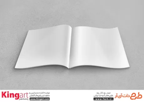 طرح موکاپ مجله رایگان به صورت لایه باز با فرمت psd جهت پیش نمایش کتاب، مجله، دفترچه یادداشت