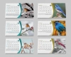 تقویم رومیزی طبیعت شامل عکس پرنده جهت چاپ تقویم رومیزی 12 برگ طبیعت 1403
