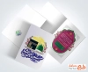 طرح کارت دعوت ولیمه مهمانی حج و زیارت شامل خوشنویسی سرزمین عشق
