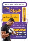 تراکت باشگاه تناسب اندام مردانه شامل عکس ورزشکار