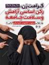 دانلود پوستر روز جهانی مبارزه با خشونت علیه زنان با عکس زن با قابلیت ویرایش و فرمت PSD