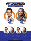 طرح بنر خام نفرات برتر کنکور شامل جایگاه عکس دانش آموز با فرمت PSD و قابل ویرایش