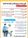 طرح بنر نکات بعد واکسن کرونا