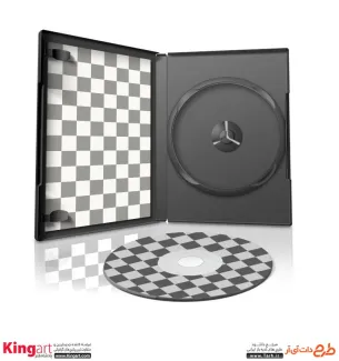 طرح لایه باز موکاپ CD با فرمت psd جهت پیش نمایش کاور و برچسب CD و DVD