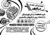 طرح لایه باز تراکت سیاه و سفید لوازم یدکی ماشین شامل وکتور لوازم اتومبیل