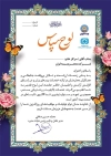 طرح لوح تقدیر بیمه ایران شامل وکتور گل