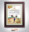 فایل لایه باز لوح تقدیر وزنه برداری شامل عکس ورزشکار