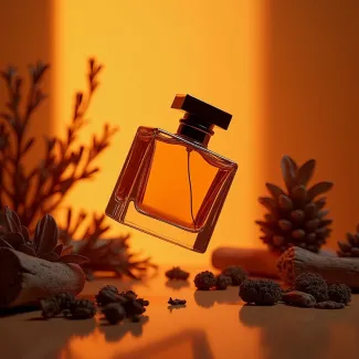 عکس شیشه ادکلن معلق در هوا عکس حرفه ای عطر و ادکلن