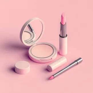 عکس حرفه ای رژ لب و آینه