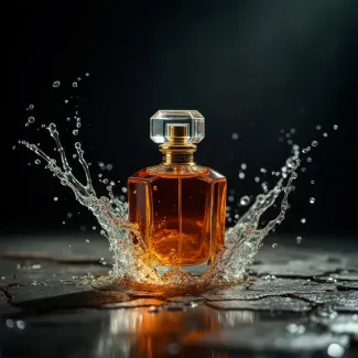 تصویر با کیفیت ادکلن ساخته هوش مصنوعی عکس حرفه ای عطر و ادکلن