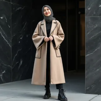 تصویر مانتو زنانه مدل بلند جیب دار عکس حرفه ای مانتو فروشی