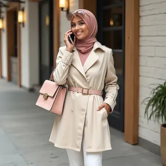 عکس مدل مانتو زنانه استایل با حجاب عکس حرفه ای مانتو فروشی