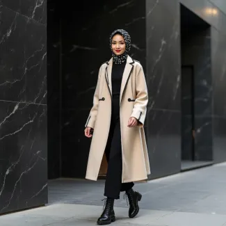 عکس پالتو بلند زنانه تن مدل عکس حرفه ای مانتو فروشی