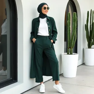 عکس مانتو بلند زنانه با شلوار عکس حرفه ای مانتو فروشی