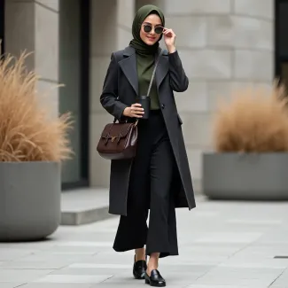 عکس هوش مصنوعی مدل پالتو زنانه عکس حرفه ای مانتو فروشی