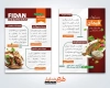 فایل منو رستوران دو رو شامل عکس ظرف غذا