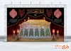 طرح لایه باز بنر سه بعدی محرم شامل عکس حرم امام حسین