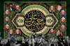 طرح بنر کتیبه محرم و شهدا با عکس رهبر شهید و شهدا