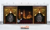 طرح لایه باز بنر سه بعدی حرم امام حسین شامل عکس گنبد و گلدسته امام حسین