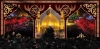 طرح بنر سه بعدی حرم امام حسین شامل عکس گنبد و گلدسته امام حسین