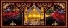 دانلود طرح بنر سه بعدی حرم امام حسین شامل عکس گنبد و گلدسته امام حسین