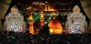طرح بنر خام سه بعدی حرم امام حسین شامل عکس ضریح امام حسین و حضرت عباس