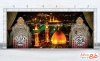 طرح لایه باز بنر سه بعدی حرم امام حسین با عکس گنبد و گلدسته